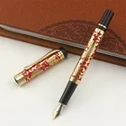 Перьевая ручка Jinhao, металлическая, 5000 мм, красная, с тиснением в виде дракона