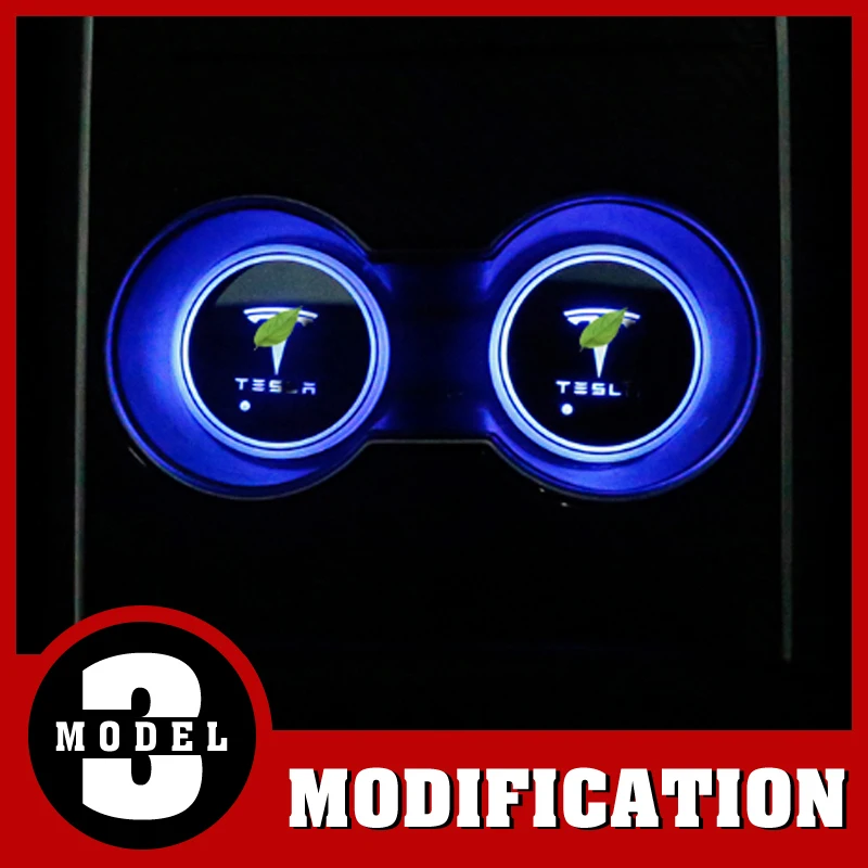 Модификации 2 шт. разноцветные СВЕТОДИОДНЫЕ Воды Coaster воды Стекло атмосферу