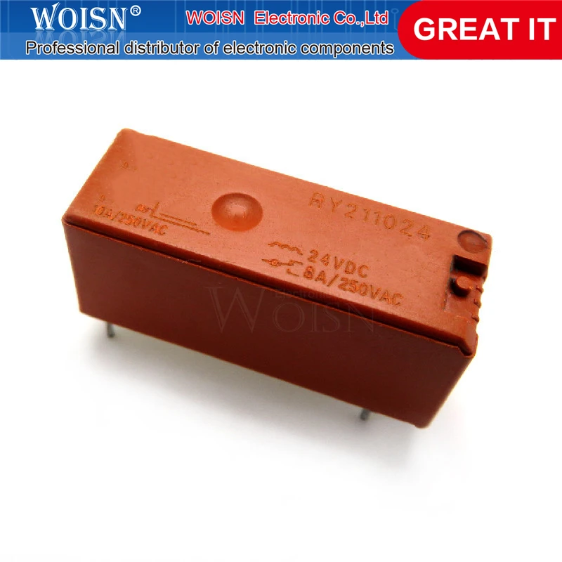 2 шт./лот RY211024 211024 реле 8A 24V DIP-5 в наличии | Электронные компоненты и принадлежности