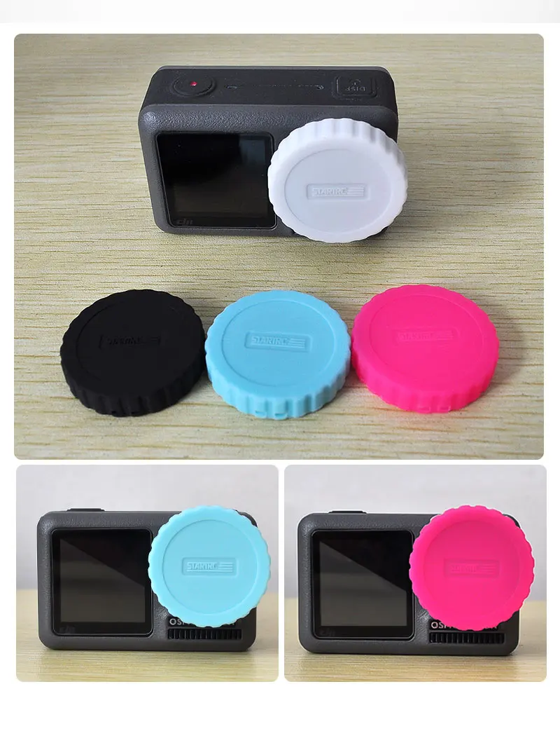 

OSMO ACTION Lens Cover Silicone Protective cover Lens Gap For DJI OSMO Action Expansion Accessories Kit