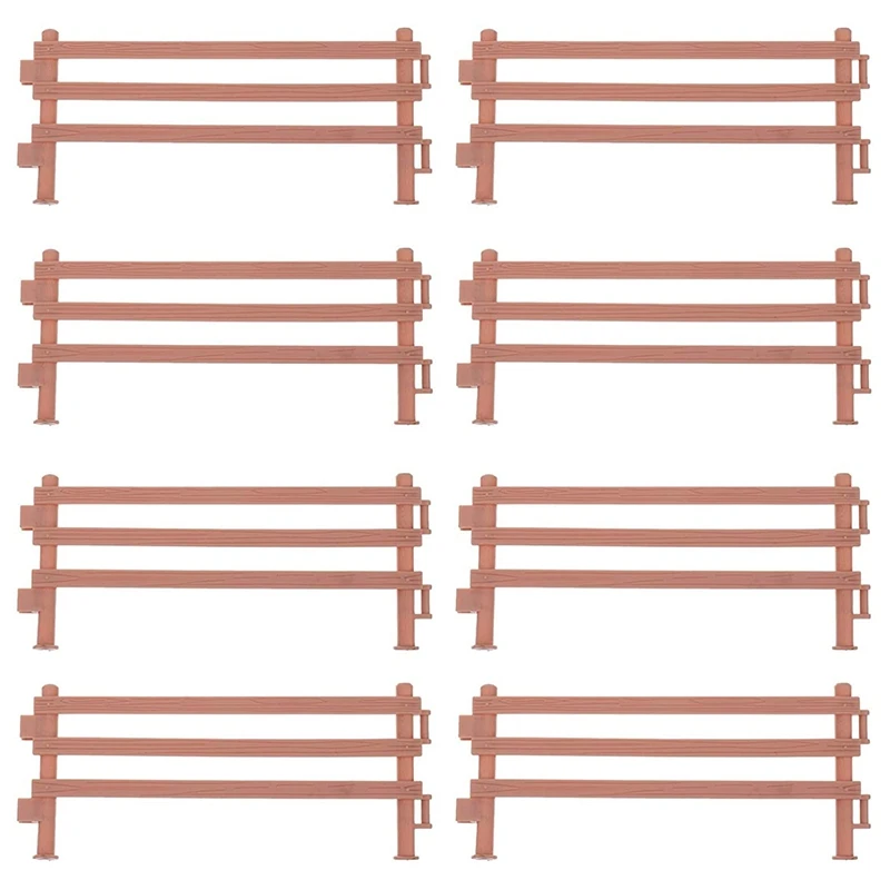 

20Pcs Mini Fence Plastic Garden Fence Toys Fairy Garden Fence Panels Plastic Fence Farm Animal Fence Tools for Kids Toys