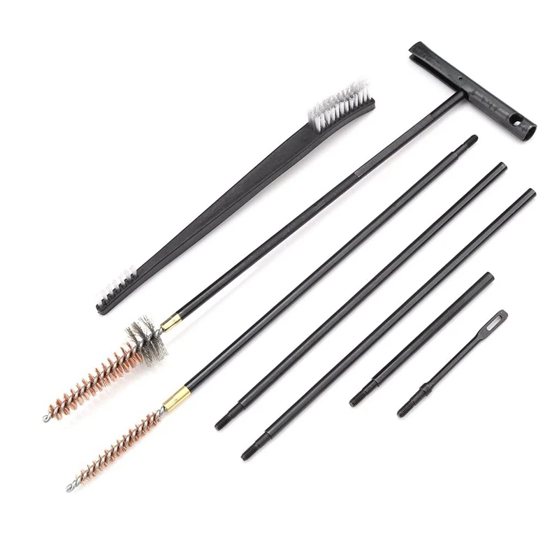 

Gun Cleaning Kit,12pcs/Set Multi-Function Gun Cleaning Kit Clean Rod Double Ended Brush Cleaner Gun Clean Tools for 22 Cal 5.56m