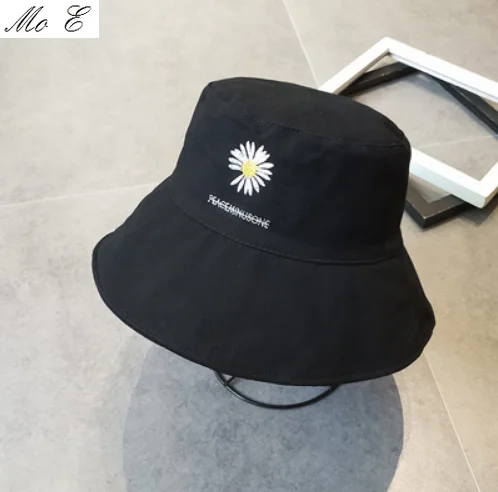 

Summer Unisex Foldable Bucket Hat Women Outdoor Little Daisy Cotton Fishing Hunting Cap