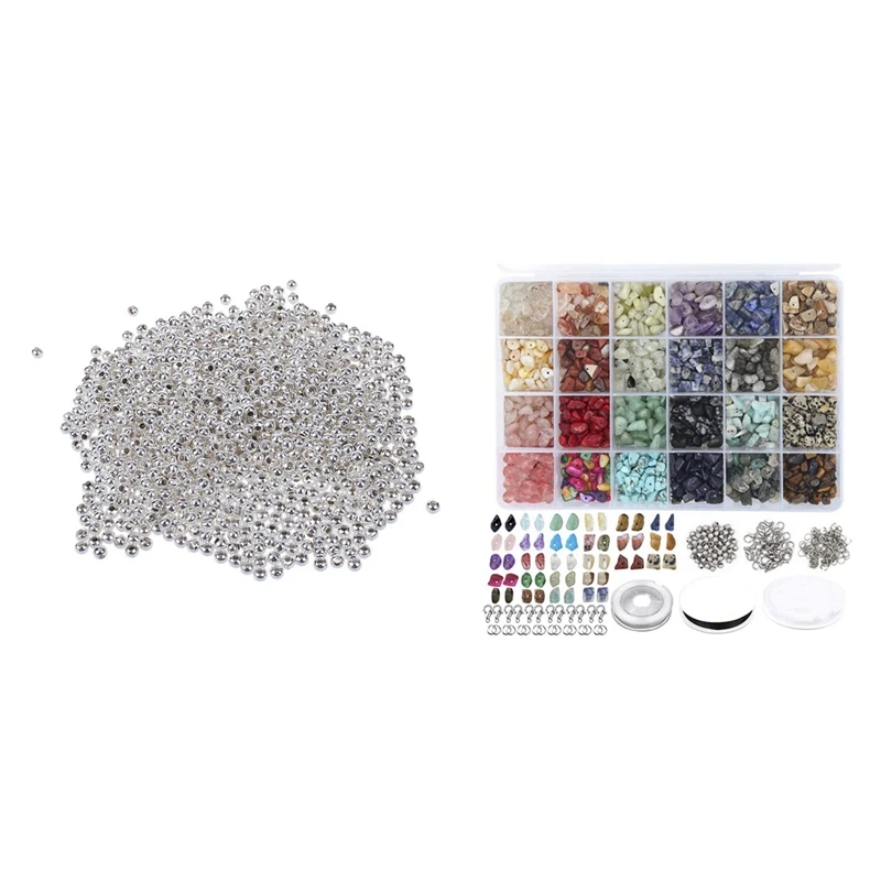 

1000 шт., бусины 3 мм для изготовления натуральных камней