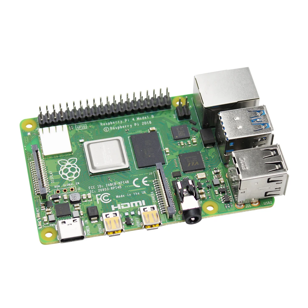 Официальная макетная плата Raspberry Pi 4 Model B 2 ГБ/4 ГБ/8 ГБ ОЗУ v8 1 5 ГГц поддержка 4/5 0 Wi Fi