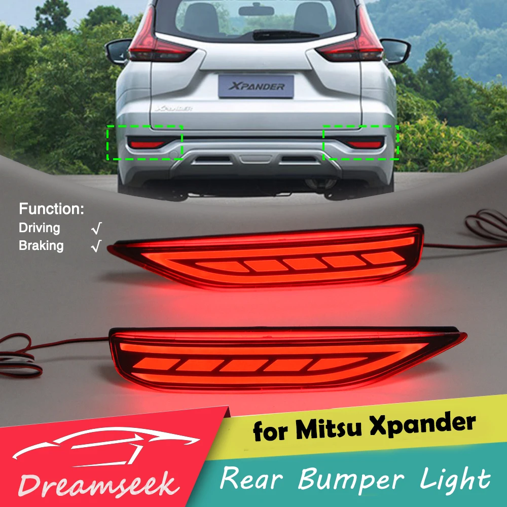 Светодиодный отражатель задний бампер светильник для Mitsubishi Xpander 2017 2018 2019