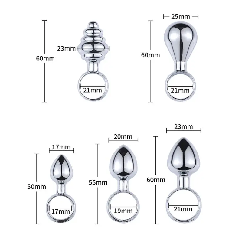 1 шт. Анальная пробка из нержавеющей стали бусина стимулятор секс игрушки