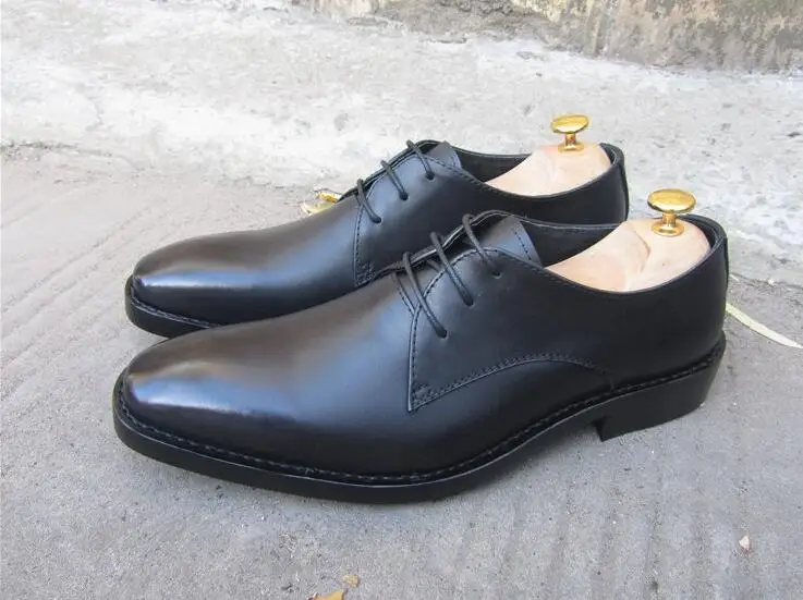 ORIGINAL Sipriks Mens Square Casual Shoes Genuine Leather Gentleman Wear Goodyear Welted Shoe Grooms Wedding Party Leisure Flats | Обувь