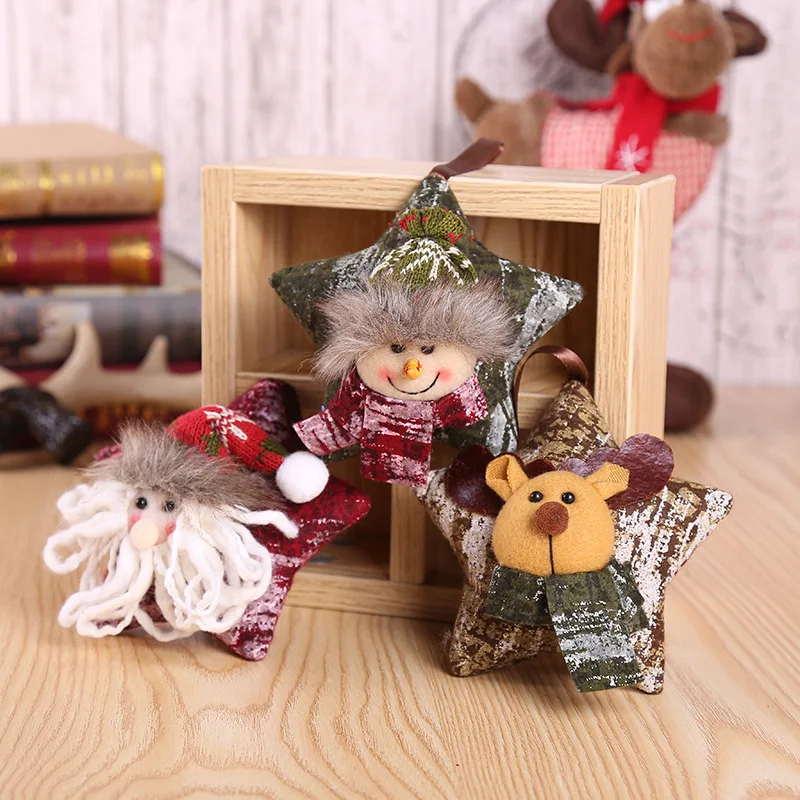 1 шт. милая кукла Санта Клаус Снеговик Рождественская елка Подвески Висячие