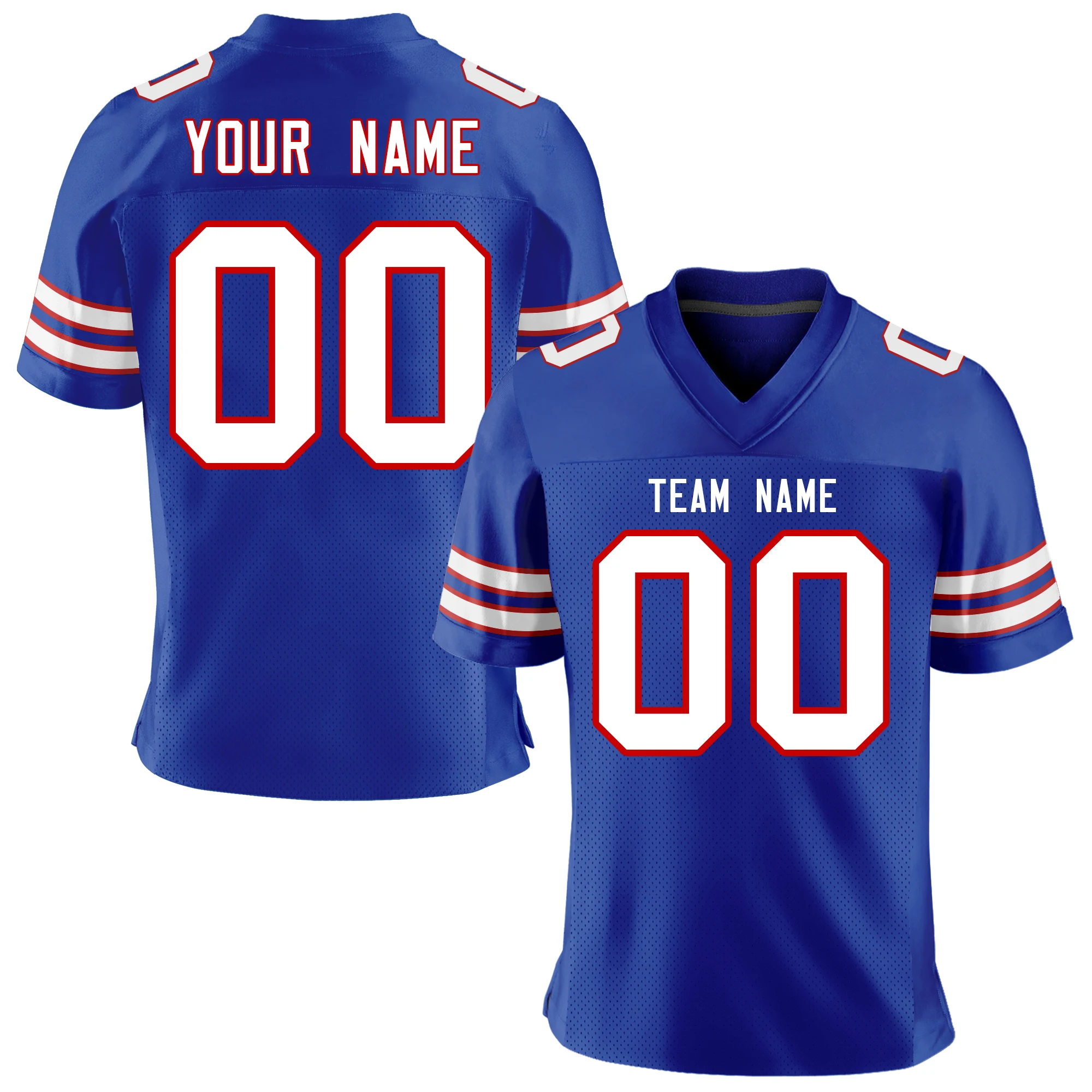 Wholesale Custom Football Jersey Team Name/Number Print Football Game Training Stretch Soft Uniform for Men/Women/Youth