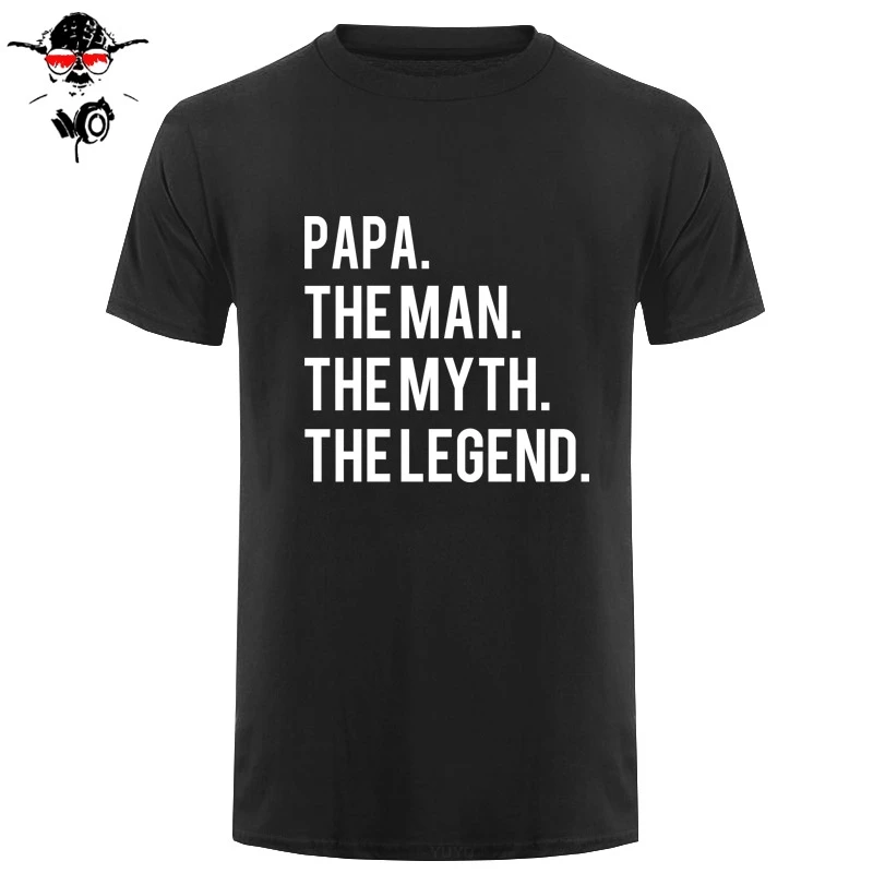 Papa и I Love Человек Миф Легенда Футболка с принтом забавные подарки на день рождения