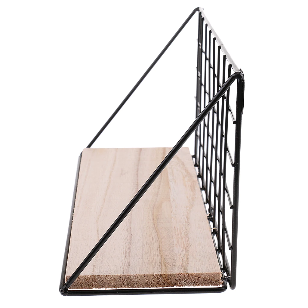 

Wall Mount Shelf Bracket, Wire Metal Hanging Rack Wall Display & Storage, Home