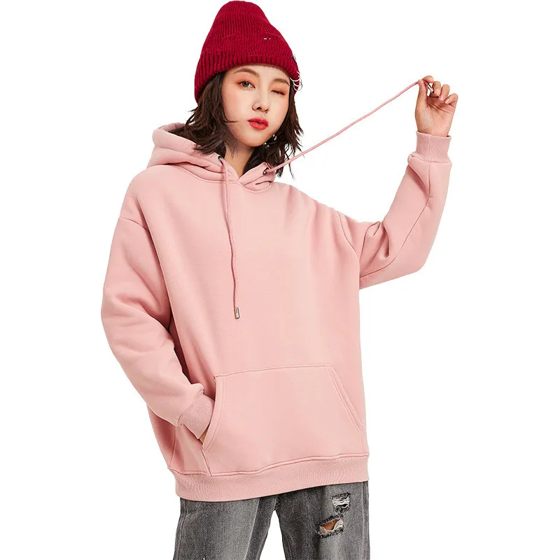 Новинка 2020 женский тренд певица длинный рукав толстовка с капюшоном Женский