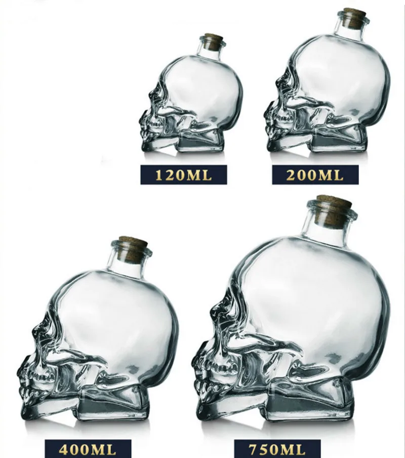1 шт. бокал с черепом креативный графин для вечерние прозрачный шампанского
