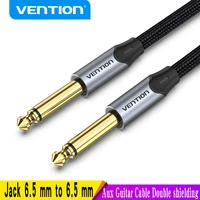 vention aux guitar cable 6 5 jack 6 5mm to 6 5mm audio cable 6 35mm aux cable for stereo guitar mixer amplifier speaker cablenew