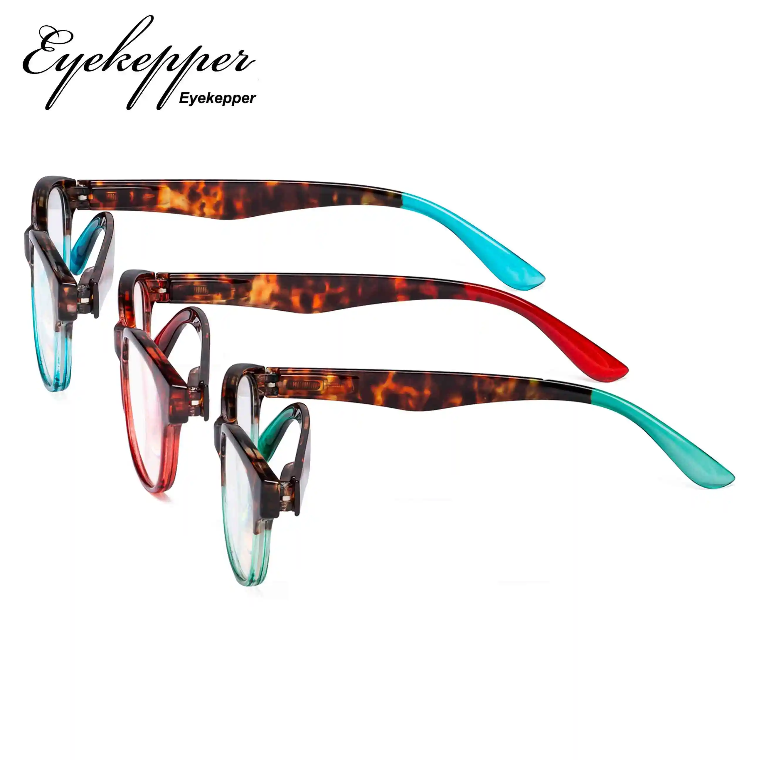 R074D Eyekepper очки для чтения набор из 3 отличных пружинных шарниров для чтения женщин Кошачий глаз очки для чтения