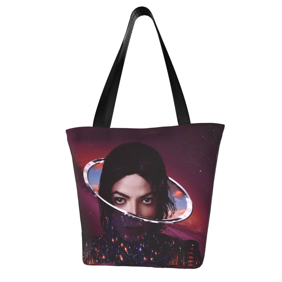 Michael Jackson Shopping Bag Aesthetic Cloth Outdoor Handbag Female Fashion Bags