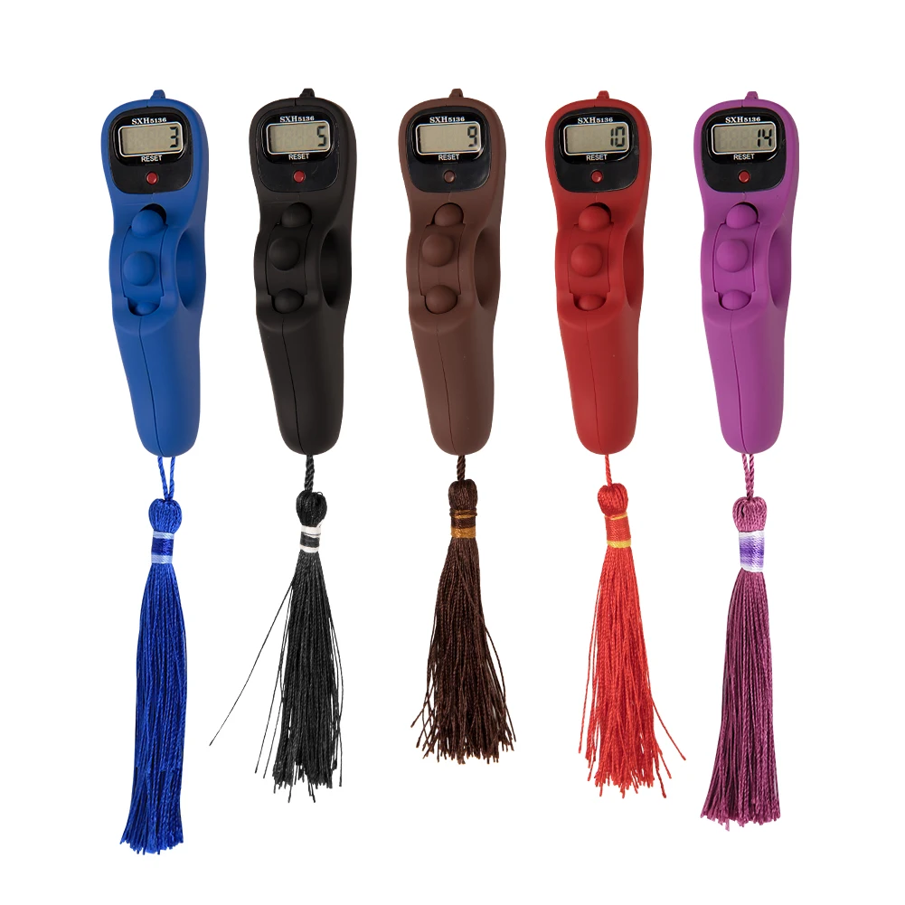

2038P Handheld Digital Beads Counter with Backlight Finger Game Toy Manual Reset Decompression Relaxation Tool for Meditation