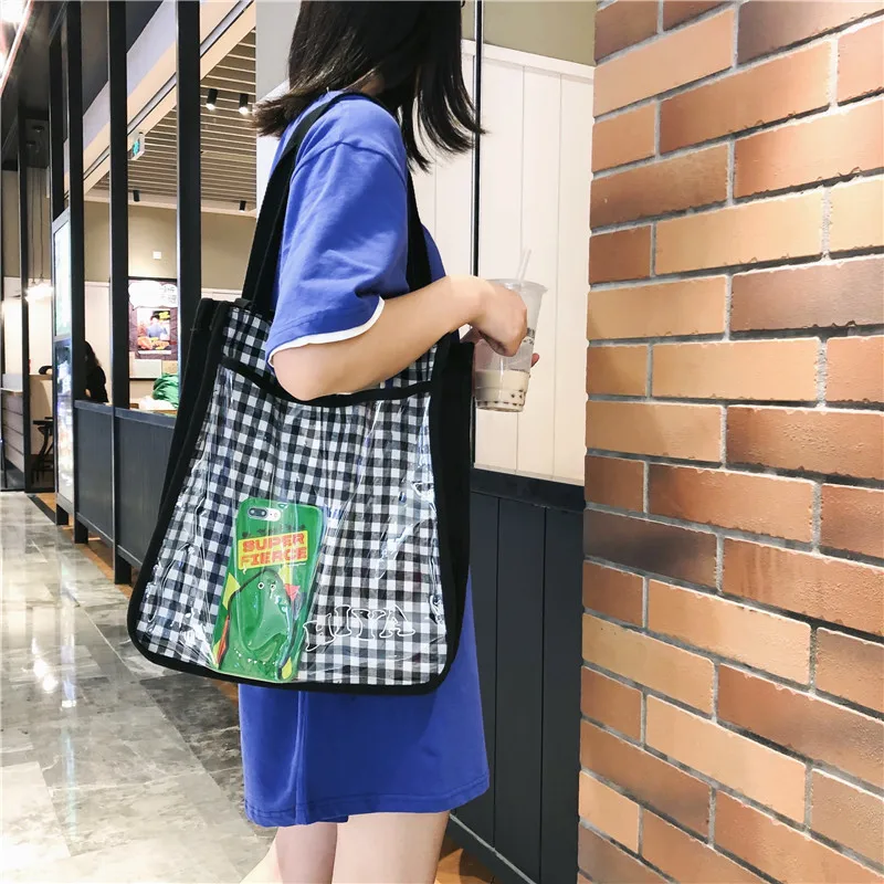 Сумка Youda Женская вместительная из ткани в клетку | Багаж и сумки