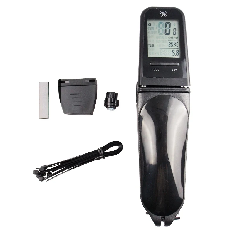 

Bicycle Wireless Computer Bike Computer Luminous MTB Road Stem With Speedometer Wireless Cycling Stopwatch Bike LCD Screen