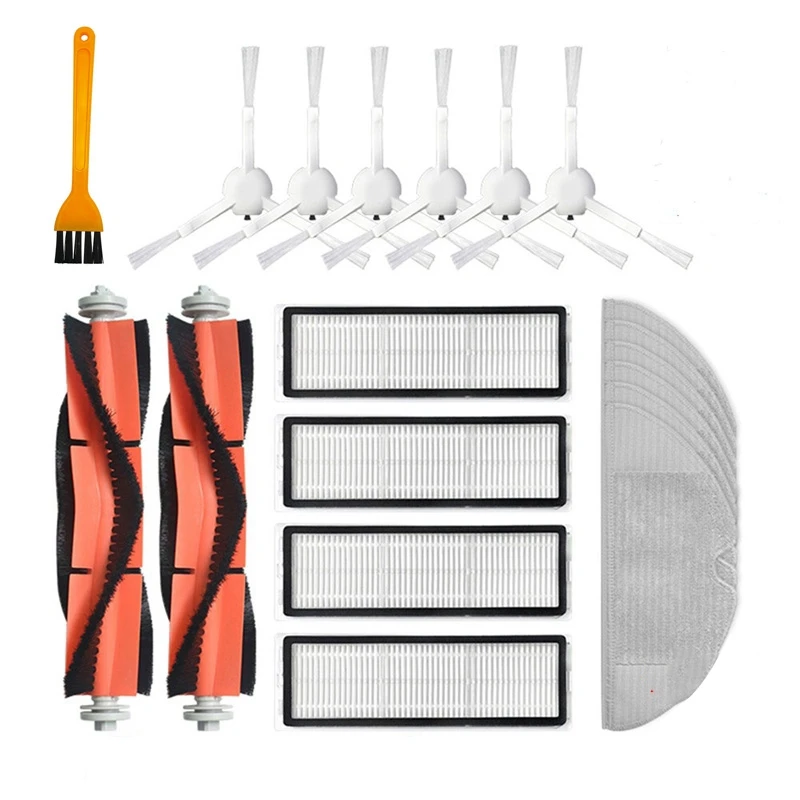 

Filter Mop Cloth Main Side Brush Replacement Kits for Xiaomi Mijia 1C / STYTJ01ZHM Robotic Vacuum Cleaner Accessories