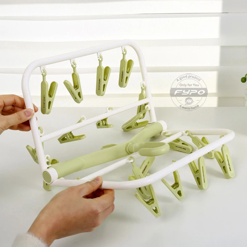 Складная вешалка для одежды с 20 зажимами складные вешалки хранения нижнего белья