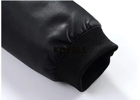 

Spring and autumn baseball collar men's washed PU leather jacket leather jacket 2020 locomotive stitching jacket pilot top 5XL