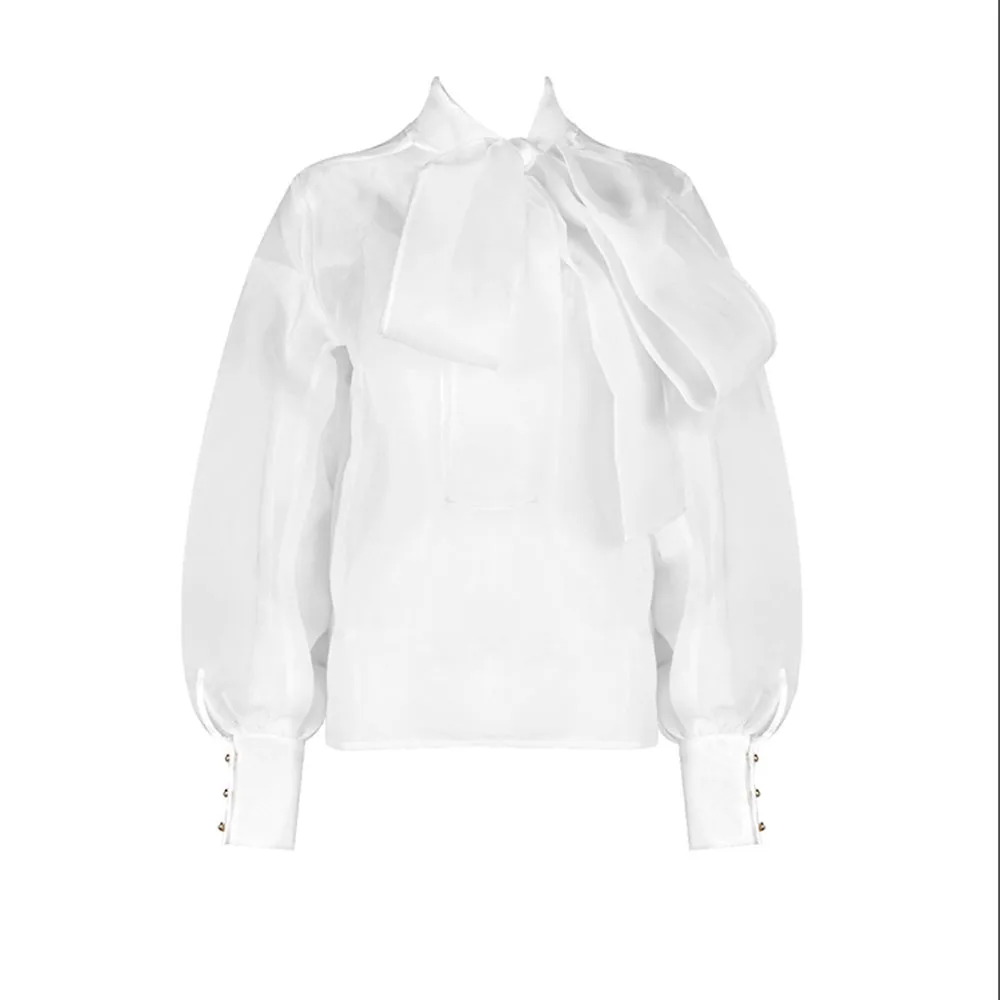 Англия Винтаж перспектива органза белая блузка Для женщин Blusas Mujer De Moda 2020 рубашка