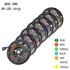 Лента светодиодная RGB, 12 В постоянного тока, 2835, водостойкая, 1-5 м, 60 светодиодный одовм