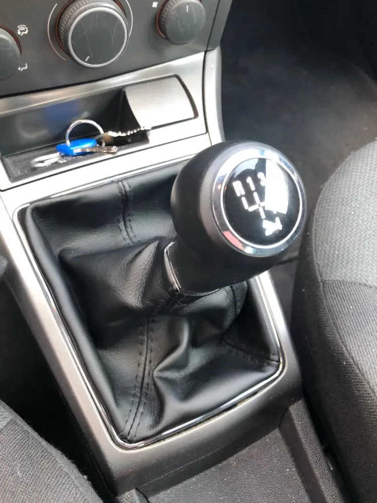 5 / 6 Скорость автомобильная ручка переключения передач с кожаные ботинки со