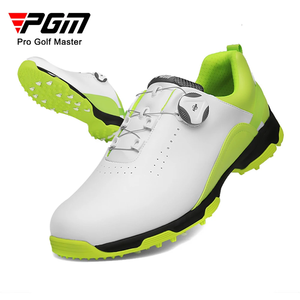 PGM Golf Shoes Men's Waterproof Breathable Golf Shoes Male Rotating Shoelaces Sports Sneakers Non-slip Trainers