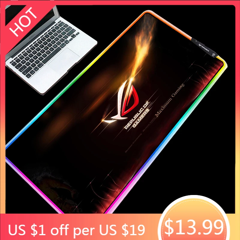 Mairuige ROG плеер кантри Блудный глаз красивый с узором коврик для мыши крутой RGB