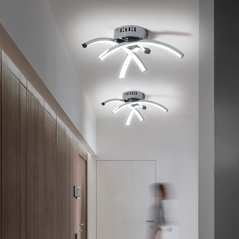 

Golden chrome plating Modern led ceiling lights for living room bedroom Kitchen led ceiling lamp suspension luminaire