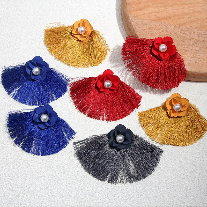 Корейские серьги с подвеской в виде цветка для женщин богемные этнические Brincos