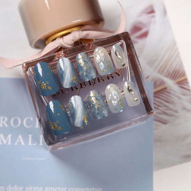 24 шт./коробка накладные ногти средней длины|Накладные ногти| |