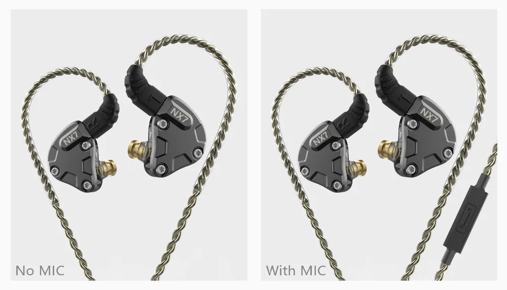 NICEHCK NX7 IEM наушники в ухо 4BA+ двойной карбоновый нанотрубка динамический Пьезоэлектрический Керамический Гибридный 7 Драйвер единиц IEM DJ наушники