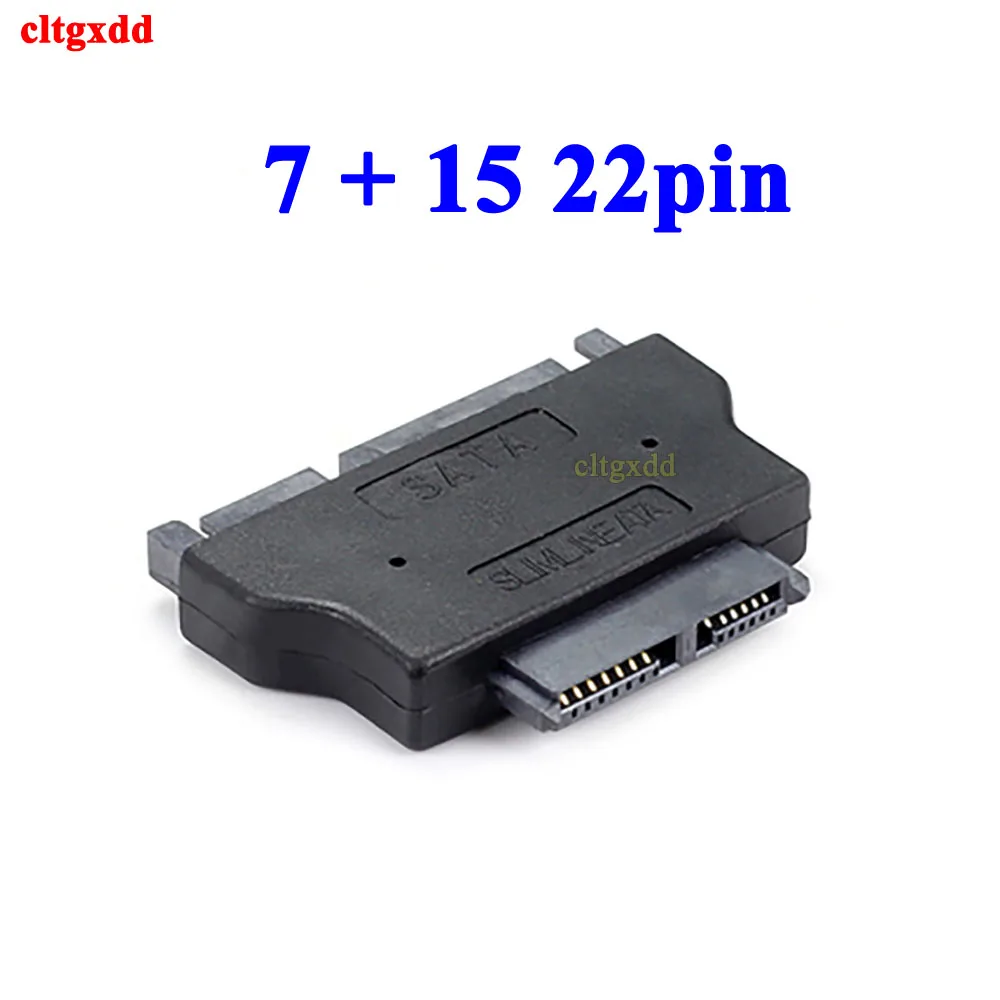 

Cltgxdd SATA Adapter Serial ATA 7+15 22pin Male to Slim 7+6 13pin Female Adapter