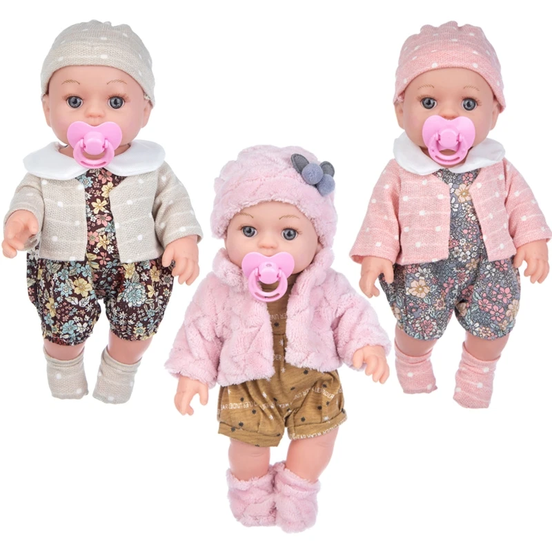 

Simulation Baby Dolls Realistic Soft Silicone Vinyl Dolls Newborn Baby Lying Doll with Opening Eyes for Newborn Present K92D
