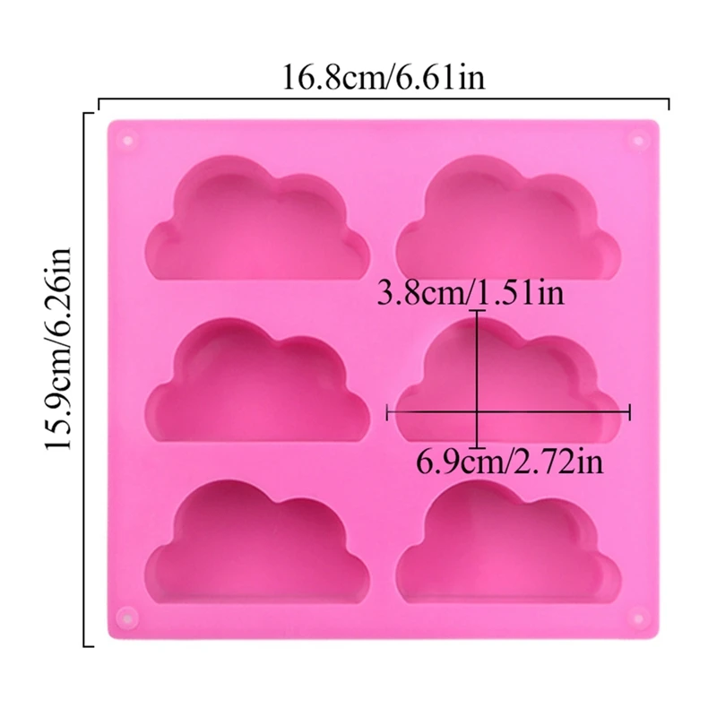 

Cloud Shape Silicone Molds For reusable Chocolate Candy Gummy Jello Jelly Baking Mousse Mold Ice Cube Mould Cake Decoration Tool