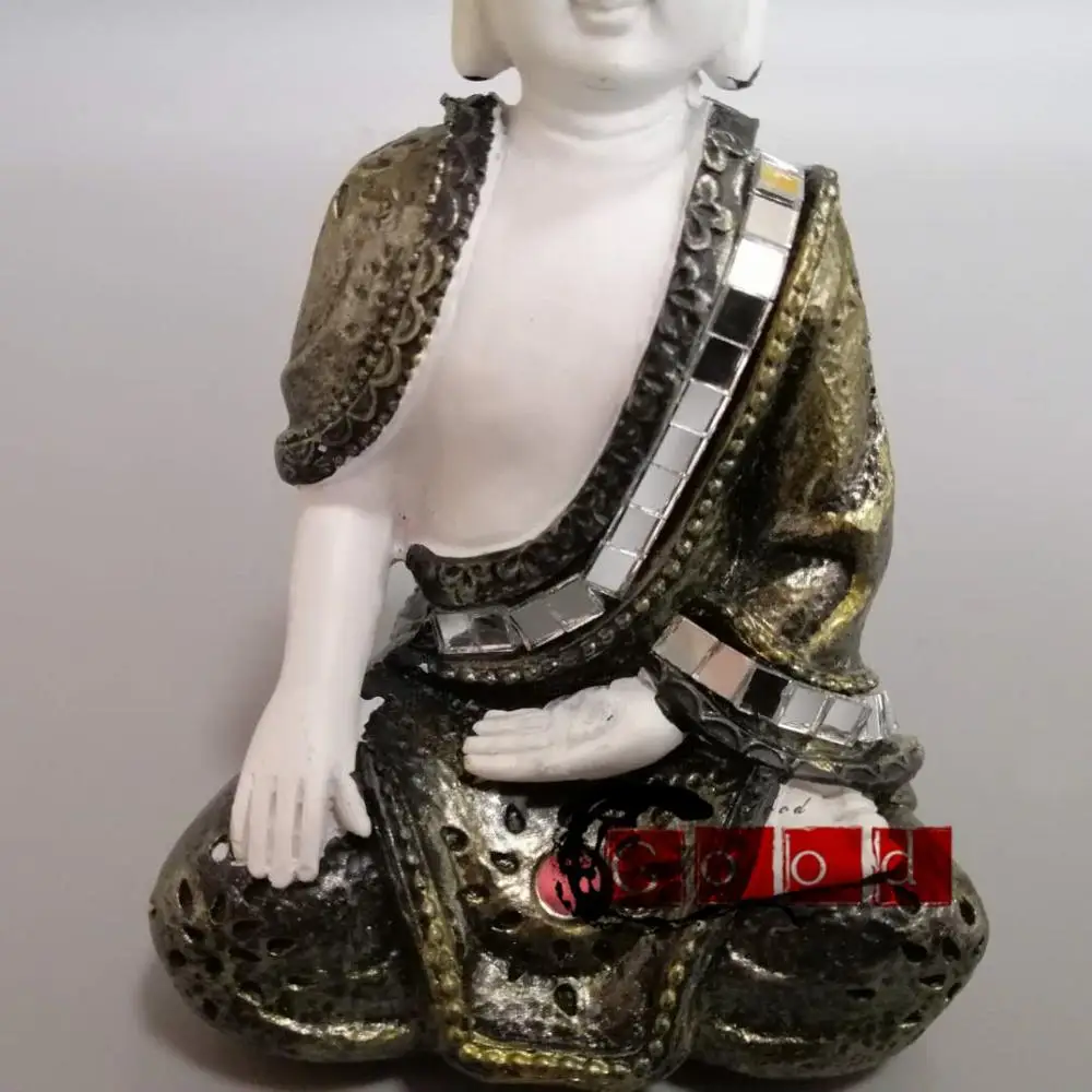 

Chinese archaize resin With sequins sakyamuni statue #A