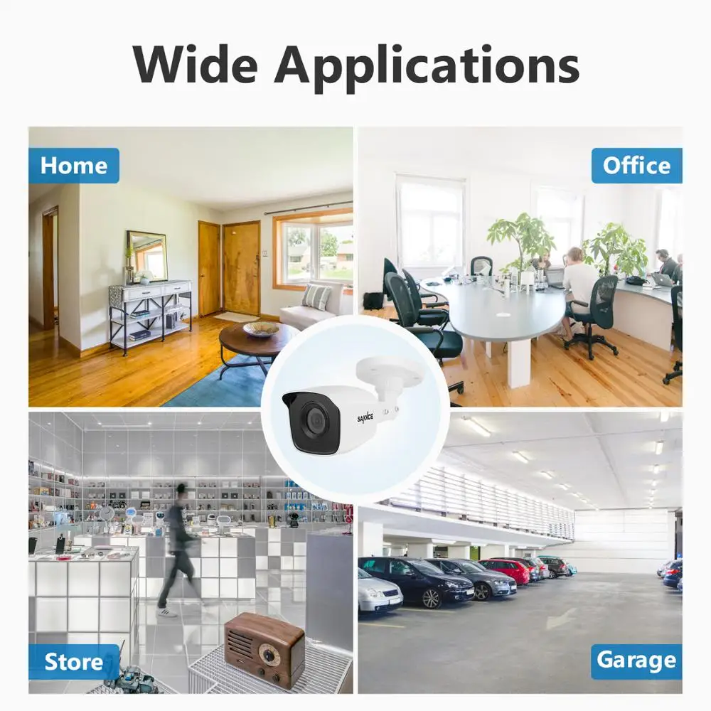 Pаспродажа SANNCE 8CH 1080P Lite DVR CCTV система 4/8 шт FD 2.0MP камеры безопасности ИК Открытый IP66 комплект видеонаблюдения Обнаружение движения Скидка SANNCE 8CH 1080P Lite DVR CCTV система 4/8 шт FD 2.0MP камеры безопасности ИК Открытый IP66 комплект видеонаблюдения Обнаружение движения