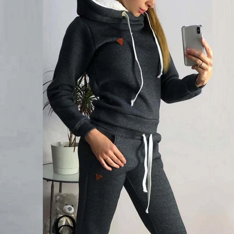 Sfit женский спортивный костюм комплект из двух предметов с длинным рукавом плюс