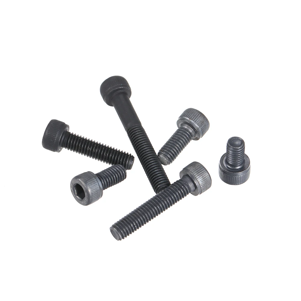 5 шт./лот высокая прочность Кепки цилиндр шестигранный болт болты черный винтов с