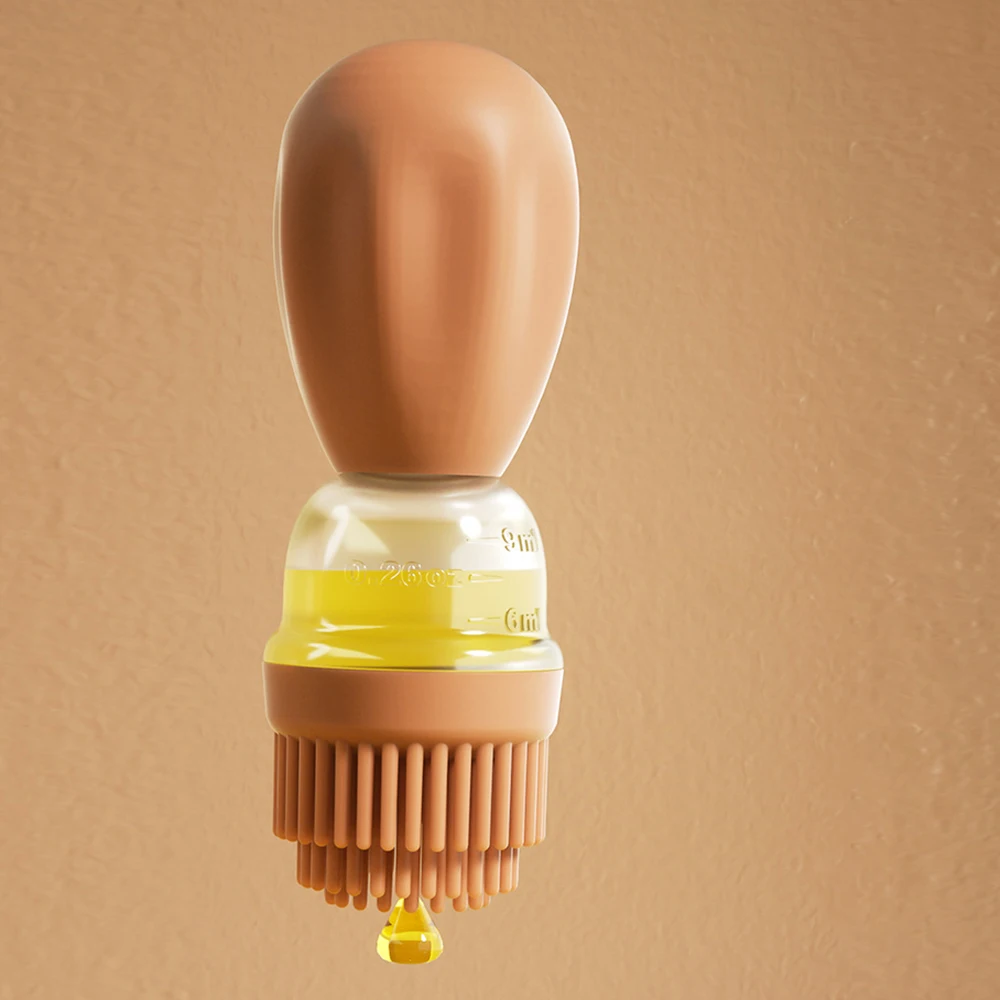 Силиконовая бутылка на присоске для масла силиконовая щетка емкость соуса