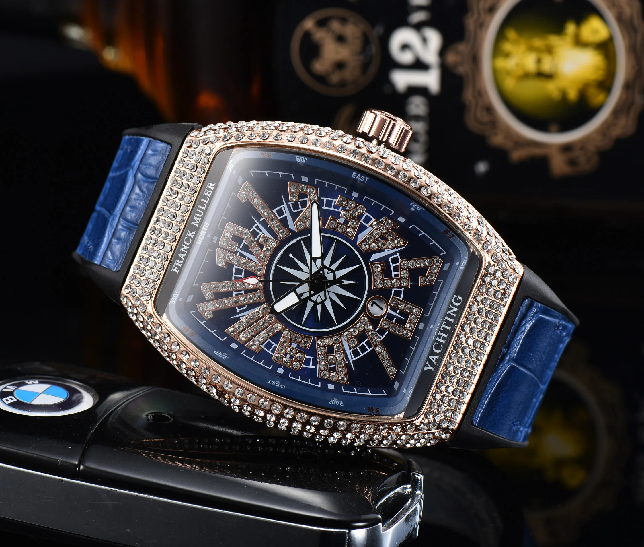 

Hot style fashion casual square quartz belt watch