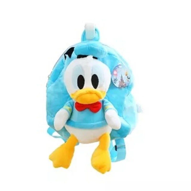 Donald Duck Оригинальные плюшевые кукольные сумки Дисней Микки Минни Маус Стич винни пух плюшевые куклы сумка детская школьная сумка Детский подарок - Цвет: Donald Duck