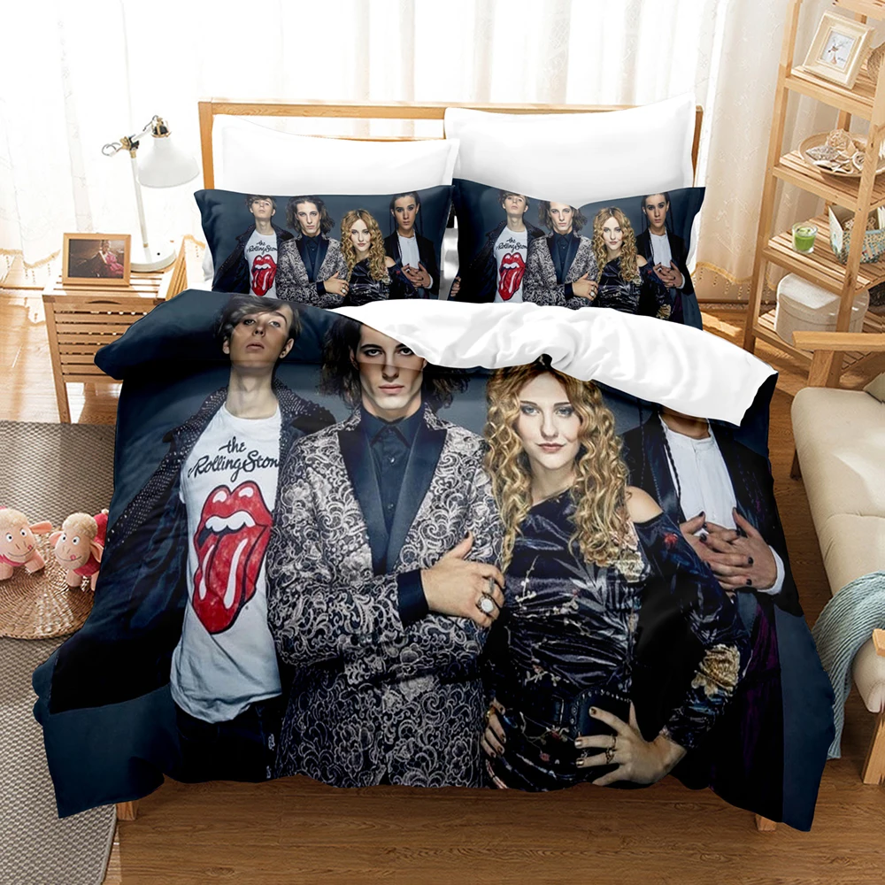 

Комплект постельного белья Maneskin 008 Для детей, Комплект постельного белья одинарный, двойной, полноразмерный, Королевский, со звездами, с 3D принтом