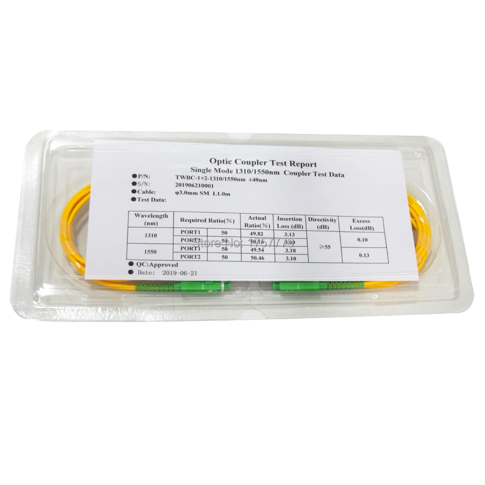 Одномодовый Волоконно Оптический Сплиттер PLC SCAPC 1x2|splitter combiner|coupler hosesplitter vga |