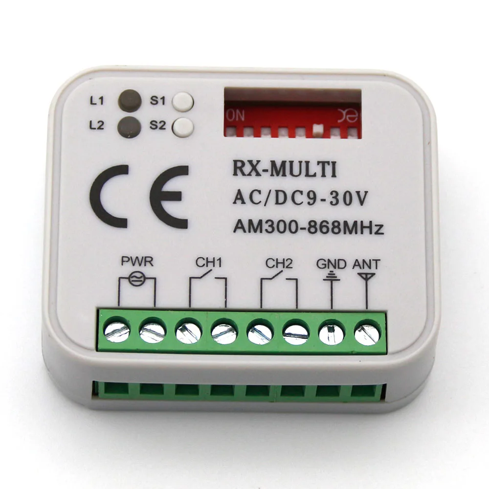RX MULTI 300 900 МГц AC DC 9 30 в приемник подходит для BENINCA BERNER HORMANN MARANTEC SOMMER 868 пульт