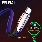 Кабель USB Type-C для Samsung S9 S8 Note 9 Huawei P20, шнур для передачи данных, зарядное устройство для телефона Xiaomi pocophone F1, быстрая зарядка